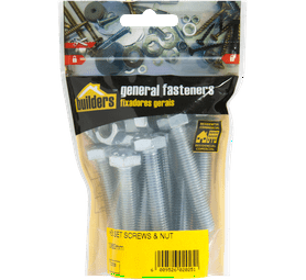Build and Fix BP-SETN1060-10 10 x Hex Bolts and Nuts Set 10 x 60 mm