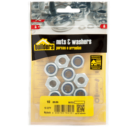 Build and Fix 704742 10 x Nylock Nuts 10 mm