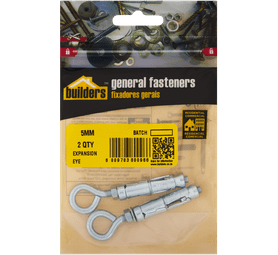 Build and Fix 2 x Expansion Eye Bolts 5 mm