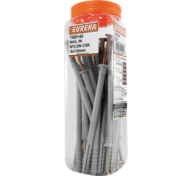 Eureka 8 x 135 mm Nail In Nylon Csk Q30