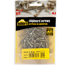 Build and Fix 100 x Chipboard Screws 4 x 20 mm