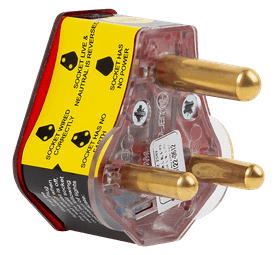 Eurolux 3 Pin Stand Alone Surge Plug Red