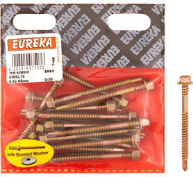 Eureka 3A61 5.5 x 65 mm Tek Screw Hex 20 Pack