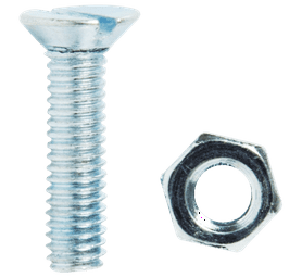 Build and Fix BP-MSKSN416-15 15 x Steel Machine Screws and Nuts 4 x 16 mm