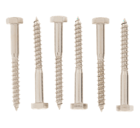 Build and Fix 6 x Coach Screws 8 x 75 mm