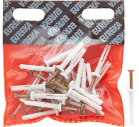 Eureka 6Q20 5 x 35 mm Nail In Rimmed White 25 Pack