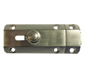 Euro Brass Auto Bolt Nickel 75 mm