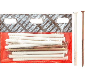 Eureka 6S90 8 x 135 mm Nail In Rimmed White 10 Pack