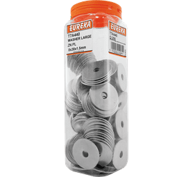 Eureka 200 x Large Zinc Plated Washers 8 x 38 x 1.5 mm