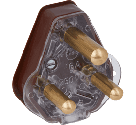 Crabtree Plug Top 16 amp Brown