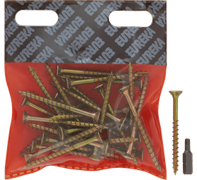 Eureka 1FA80U 5 x 60 mm Cut Screw Smooth Shank 25 Pack