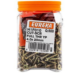 Eureka 500 x H1F010 Cut Screw Full Thread 4.0 x 20 mm