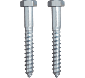 Eureka 1CC80U 12 x 90 mm Coach Screw Galvanised 2 Pack