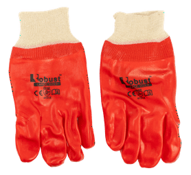 Robust Large Heavy Duty PVC Gloves Size 9