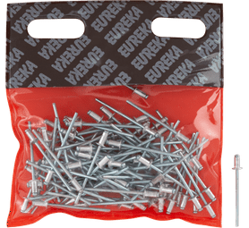 Eureka 100 x Aluminium Open Blind Rivets 3.2 x 6 mm