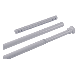 Build and Fix Shower Curtain Rod White