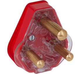 Crabtree Plug Top 16 amp Red