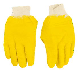 Robust Latex Coated Glove Yellow 9/L