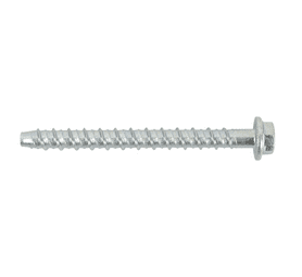 Rawlplug 6 x Hex Head Screw Bolts with Flange Silver 7.5 x 75 mm