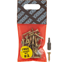 Eureka 1FA10U 4 x 20 mm Cut Screw Full Thread 40 Pack