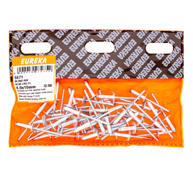 Eureka 50 x Large Aluminium Blind Rivets 4 x 15 mm