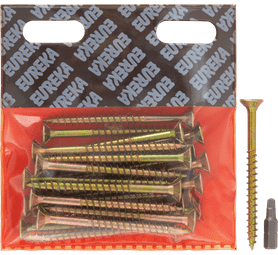 Eureka 1FG70U 6 x 75 mm Cut Screw Smooth Shank 25 Pack