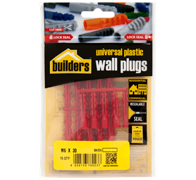 Build and Fix 15 x Wall Plugs 6 x 30 mm