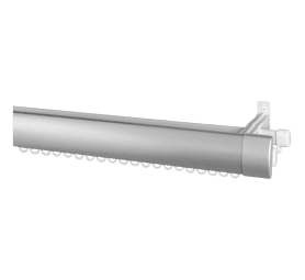 Design House 40 mm Double Rod and Track Metallic Silver 1500 mm