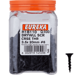 Eureka H1B110 3.5 x 20 mm Drywall Screw Coarse 500 Pack