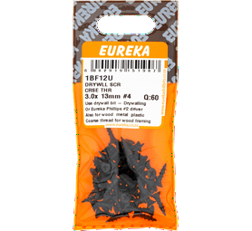 Eureka 60 x Coarse Thread Drywall Screws 3 x 13 mm