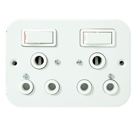 Eurolux Plug Industrial Double Black