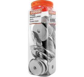 Eureka 150 x Large Zinc Plated Washers 10 x 45 x 1.5 mm