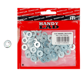 Rutherford 100 x Zinc Plated M5 Rivet Washers