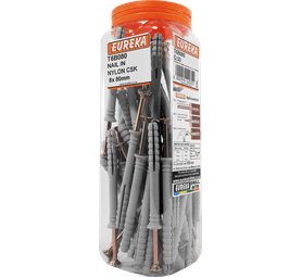 Eureka 8 x 80 mm Nail In Nylon Csk Q50