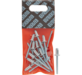 Eureka 15 x Aluminium Open Blind Rivets 4.8 x 8 mm