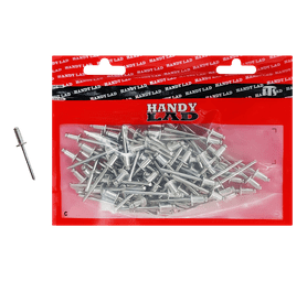 Rutherford 100 x Aluminium Blind Rivets 12 x 4.8 mm