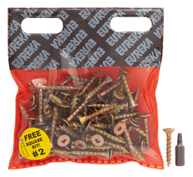 Eureka 1FB30U 5 x 30 mm Cut Screw Full Thread 75 Pack