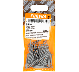 Eureka Flat Head Wire Nails 25 mm