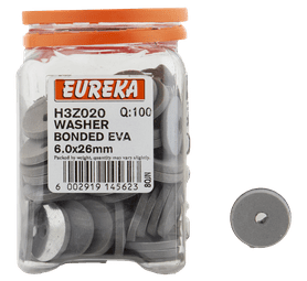 Eureka 100 x Bonded EVA Washers 6 x 26 mm