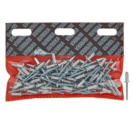 Eureka 10 x Aluminium Open Blind Rivets 4.8 x 12 mm