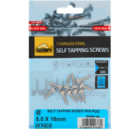 Build and Fix 10 x Self Tapping Pan Pozi Screws 5 x 16 mm
