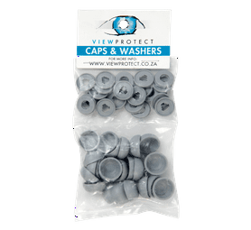ViewProtect 24 x Cover Caps and Washers Grey