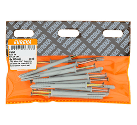 Eureka 6V50 6 x 80 mm Nail In Nylon Countersunk 15 Pack