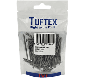 Tuftex Round Wire Nails Black 50 x 2.5 mm