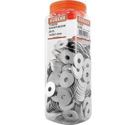 Eureka 350 x Medium Zinc Plated Washers 8 x 28 x 1.5 mm