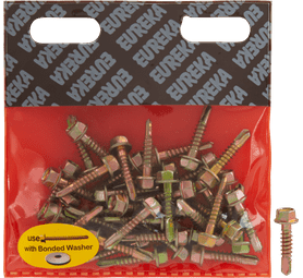 Eureka 3A35 5.5 x 25 mm Tek Screw Hex 40 Pack