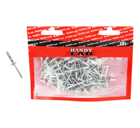 Rutherford 50 x Large Flange Aluminium Rivets 27 x 4.8 mm