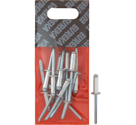 Eureka 15 x Aluminium Open Blind Rivets 4.8 x 15 mm