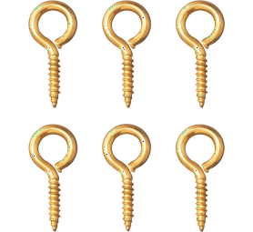 Eureka 2B96 19 x 41 mm Screw Eye Brass Plated 4 Pack