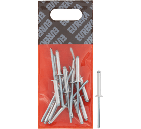 Eureka 15 x Aluminium Open Blind Rivets 4 x 21 mm